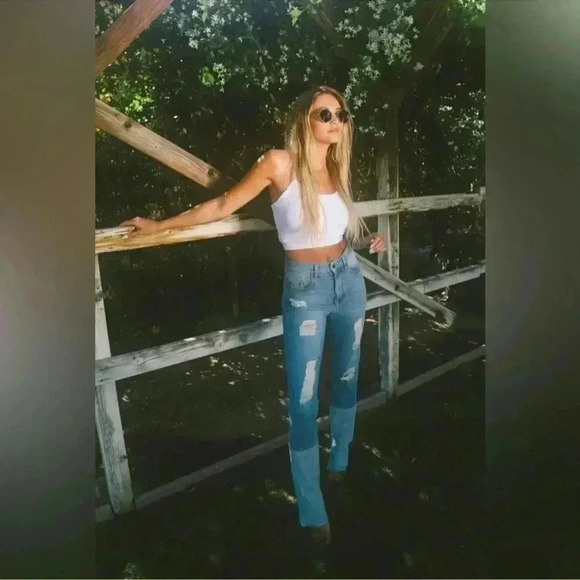 Tribe Kelley Going Coast two toned Jeans size 26 - Picture 1 of 11